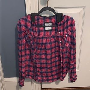 Abercrombie and Fitch hooded flannel